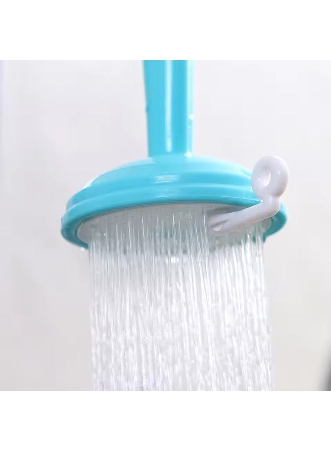 360 Degree Rotating Flexible Silicone Kitchen and Bathroom Faucet Extender, Adjustable Tap Nozzle for Sink, Kitchen, and Bathroom, Water-saving Regulator Valve, ABS + TPE Durable Material, 2 Types Water Flow, Easy Cleaning Faucet Sprayer for Washing Dishes, Vegetables, Fruits, and Hands, 360° Rotatable Pipe with 90° Forward Adjustable Flow, Available in Blue, Pink, Purple, Perfect for Home, Kitchen, and Bathroom - Image 3